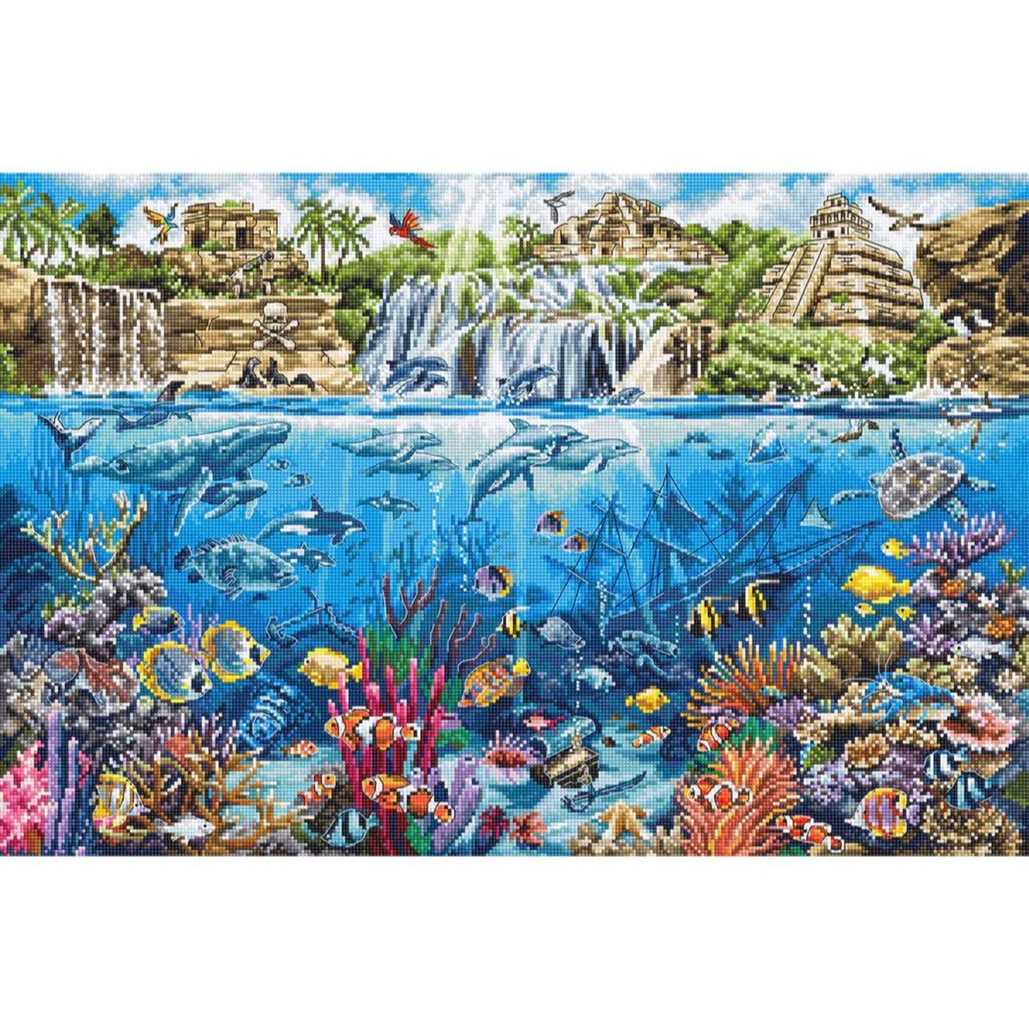 Letistitch Counted Cross Stitch Kit Pirate Island